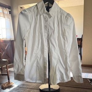 White House Black Market Ivory Blouse